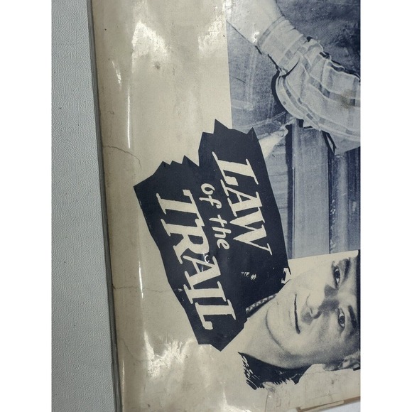 Antique LAW OF THE TRAIL Movie Print Hopalong Cassidy Prod. William Boyd - Picture 12 of 13